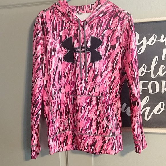 under armour power in pink hoodie